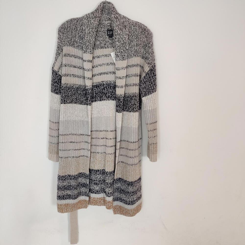 Gap Women's Open Front Cardigan Size Small Colorblock Cotton